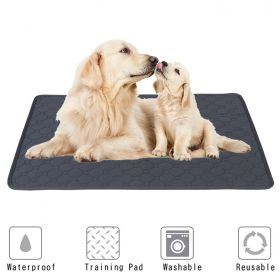 Washable Dog Pet Diaper Mat Waterproof Reusable Training Pad Urine Absorbent Environment Protect Diaper Mat Dog Car Seat Cover (Color: Khaki, size: L 100x70cm)