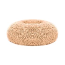 Soft Warm Puppy Cat Bed Dog Cozy Nest for S/M Dog (Color: Apricot Yellow, size: O/S)